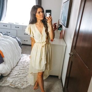 Disney Princess Floral High low Mini Maxi Dress c